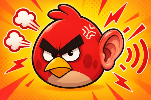 Red Angry Bird Ear Meme