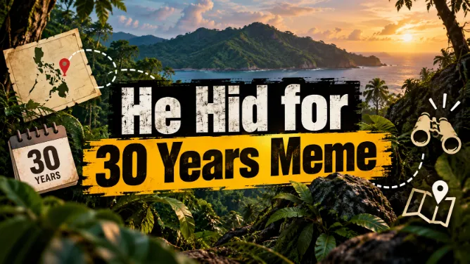 He Hid for 30 Years Meme